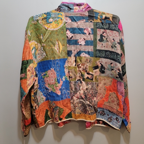 Johnny Was Rebecca Patchwork Kimono Jacket (Reversible) Size Medium NWT! - Picture 10 of 15